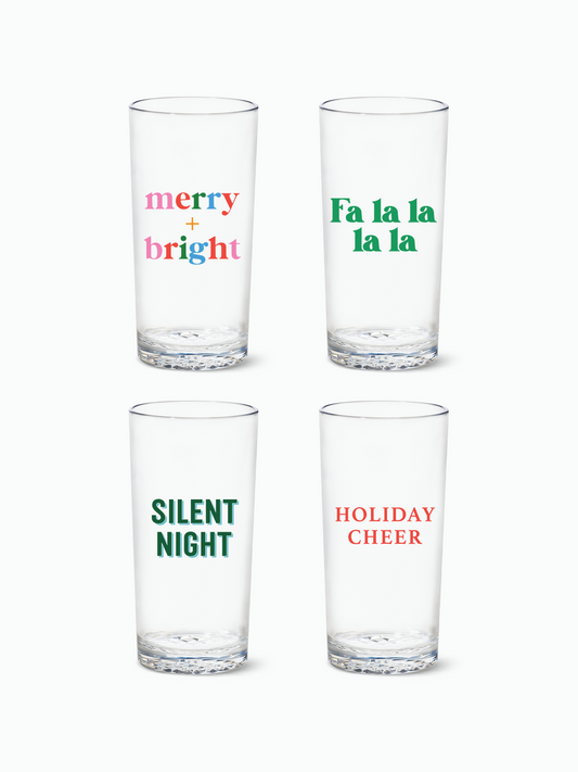 Holiday Sip and Sing - RESERVE 14oz Highball Tritan Copolyester Glass