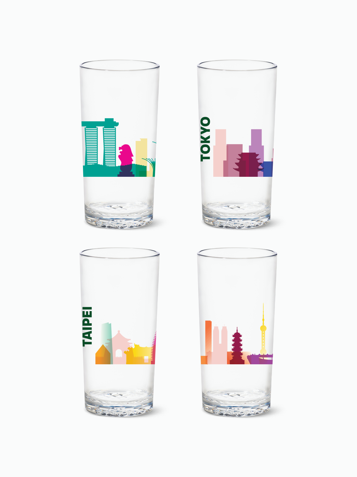 Panorama of Asia - RESERVE 14oz Highball Tritan Copolyester Glass