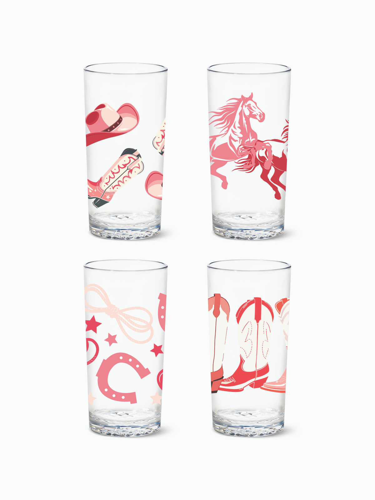 Pink Wild West 2.0 - RESERVE 14oz Highball Tritan Copolyester Glass