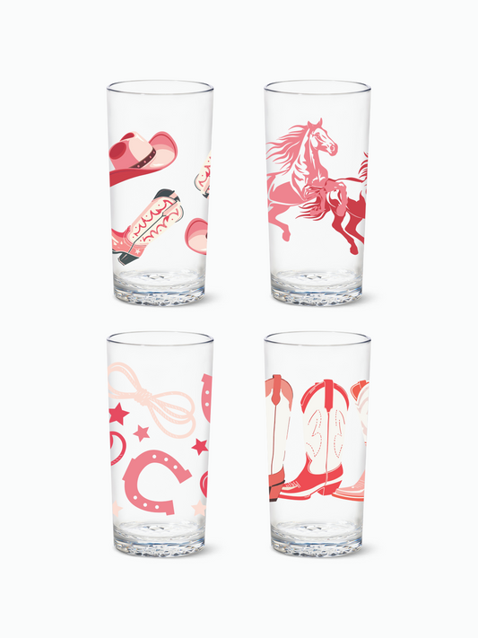 Pink Wild West 2.0 - RESERVE 14oz Highball Tritan Copolyester Glass