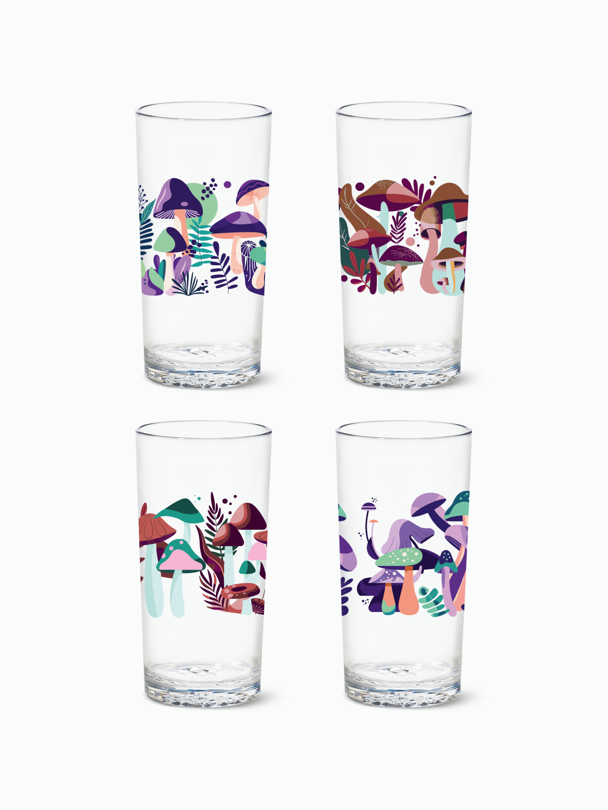 Psychedelic Shrooms - RESERVE 14oz Highball Tritan Copolyester Glass