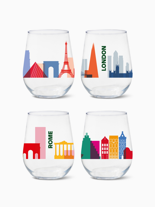 European Odyssey - RESERVE 16oz Stemless Wine Tritan Copolyester Glass