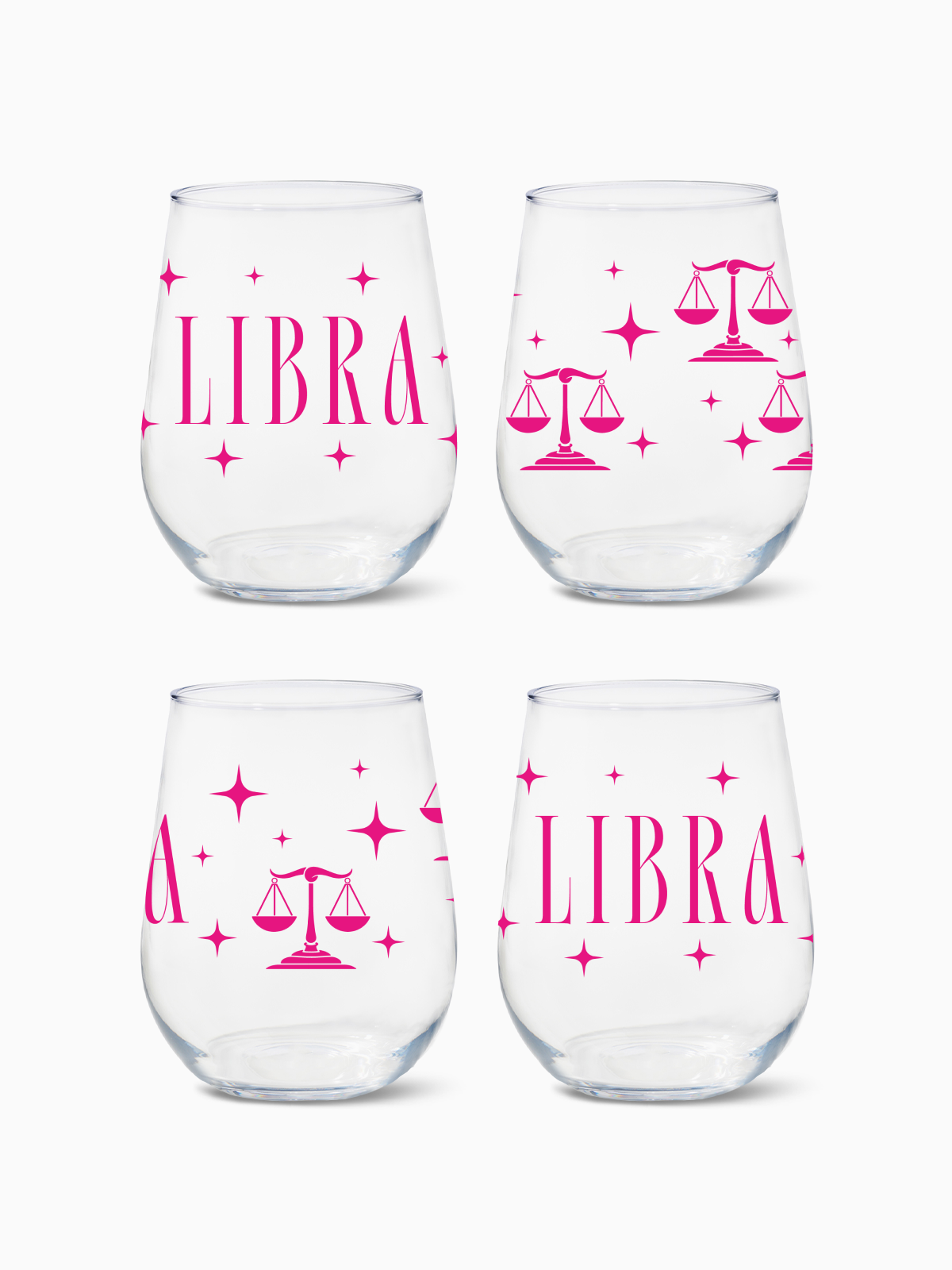 Libra - RESERVE 16oz Stemless Wine Tritan Copolyester Glass