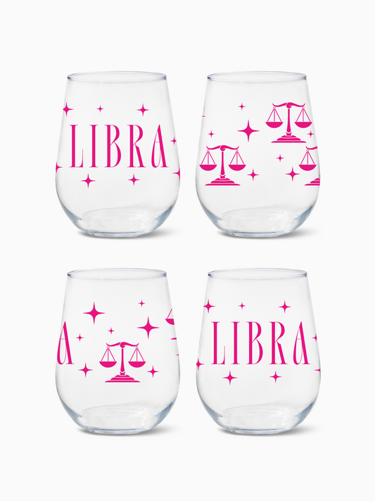 Libra - RESERVE 16oz Stemless Wine Tritan Copolyester Glass