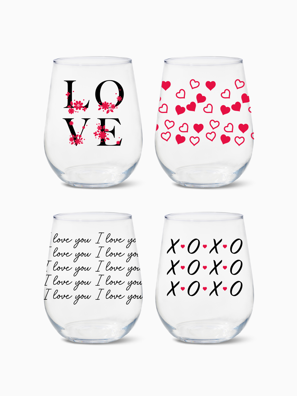Love Wins- RESERVE 16oz Stemless Wine Tritan Copolyester Glass