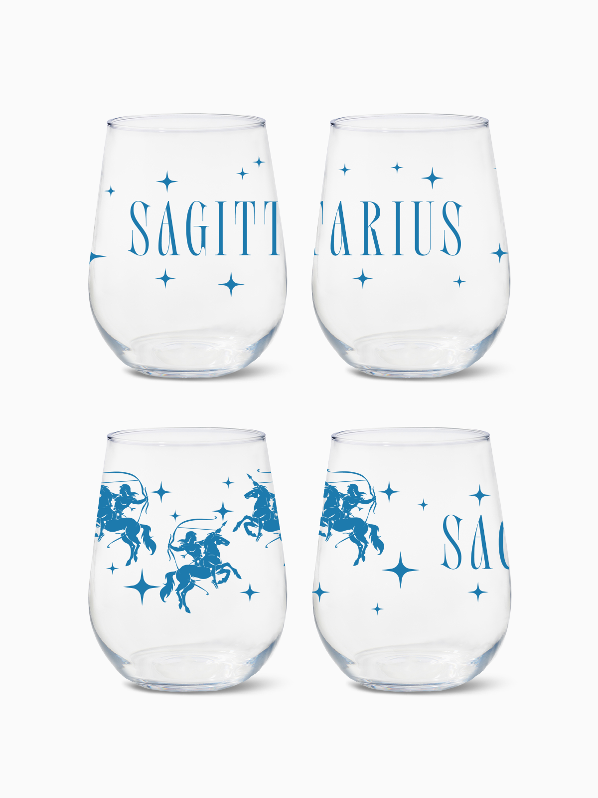 Sagittarius - RESERVE 16oz Stemless Wine Tritan Copolyester Glass