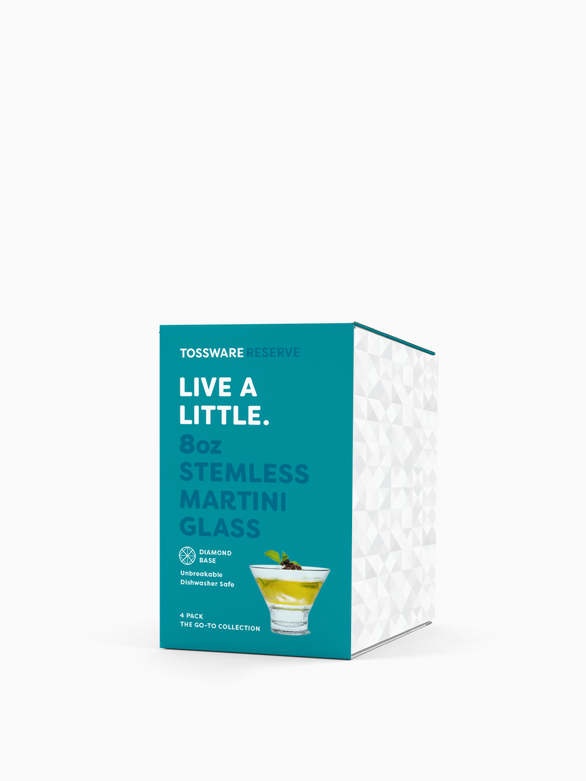 MSRP RESERVE 8oz Stemless Martini Tritan Copolyester Glass