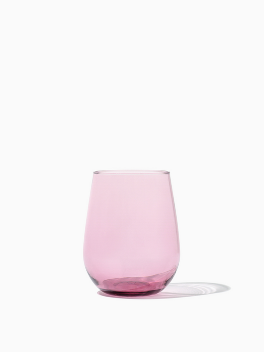 RESERVE 16oz Stemless Wine Color Series Tritan Copolyester Glass Blush - Bulk