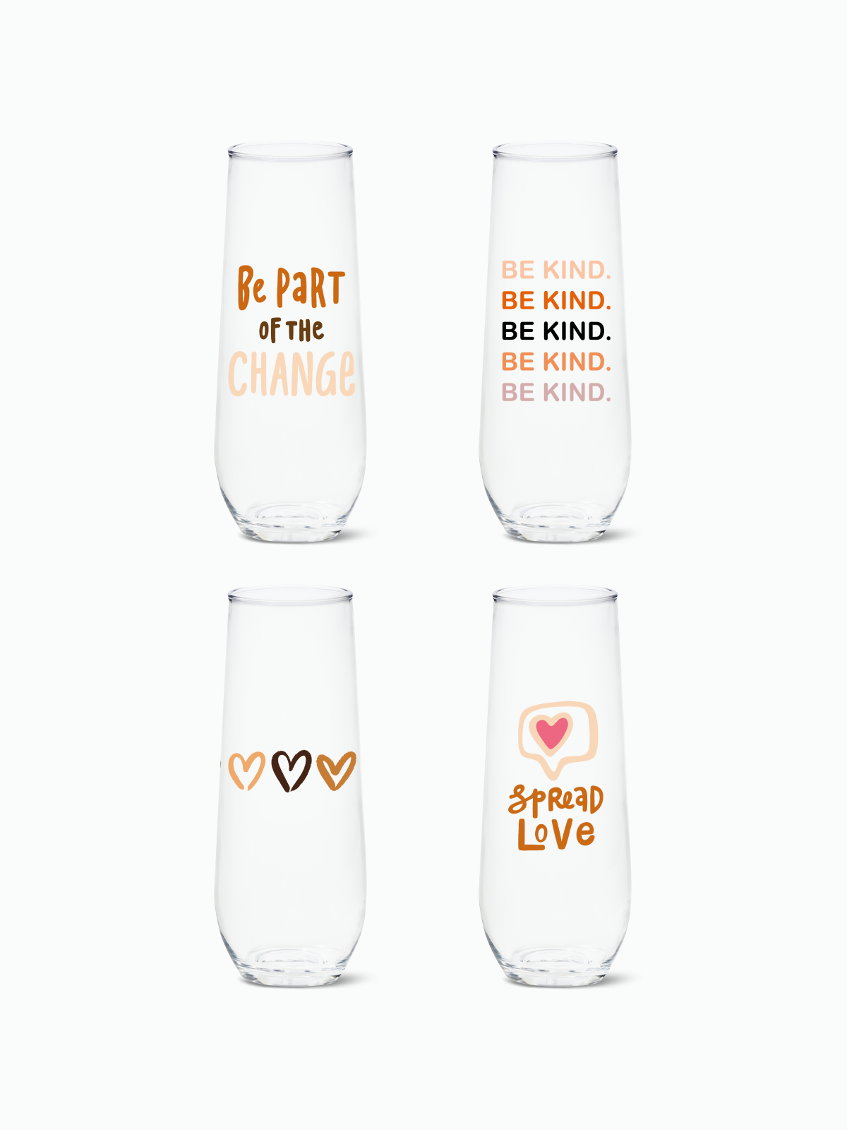 Equality - RESERVE 9oz Stemless Champagne Tritan Copolyester Glass