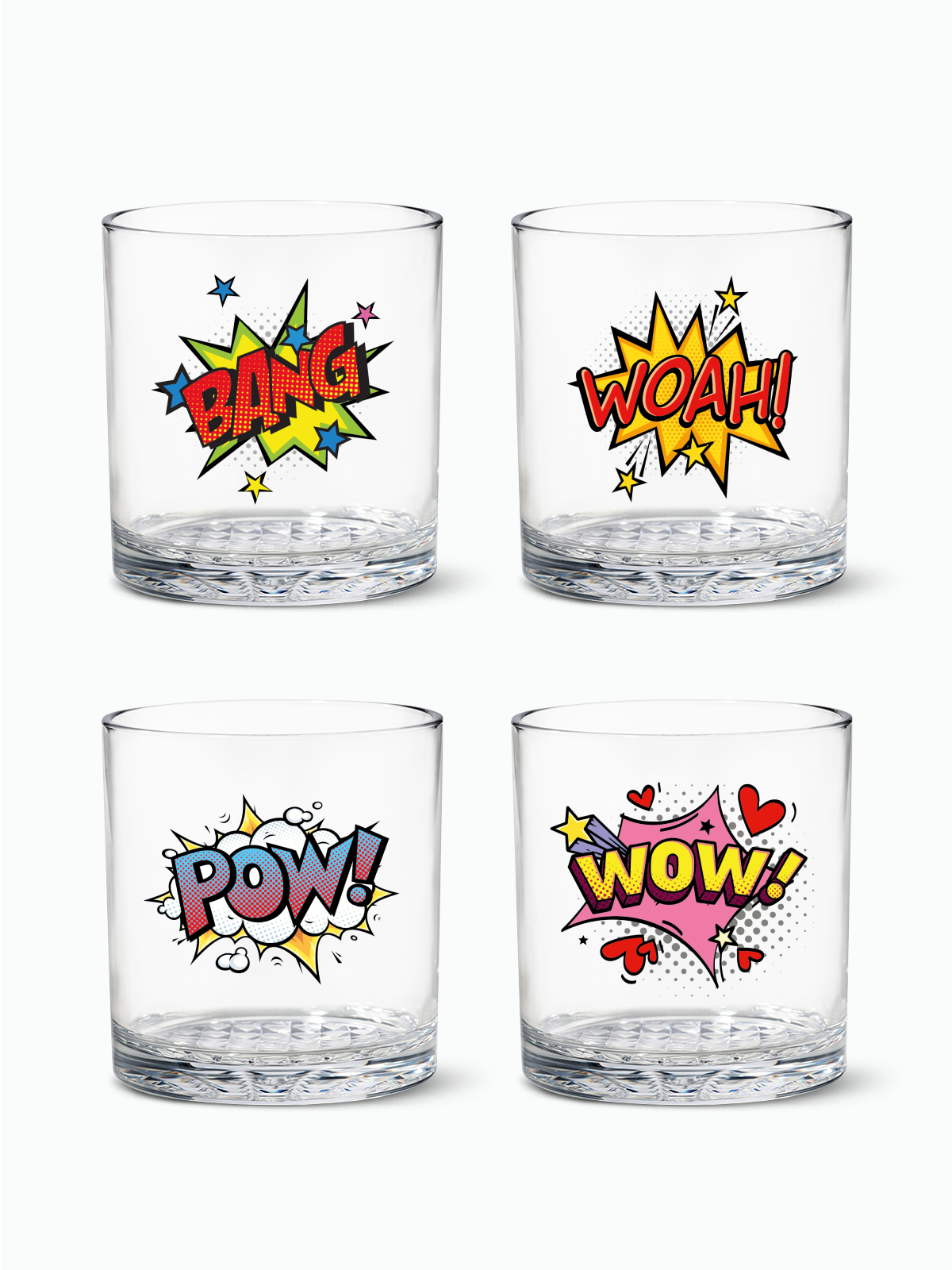Pop Art - RESERVE 12oz Old Fashioned Tritan Copolyester Glass